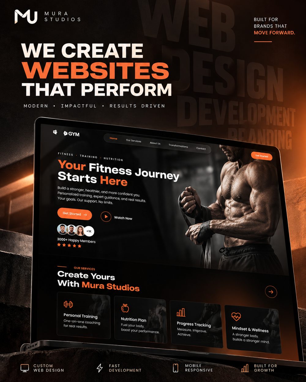 Gym and fitness coaching website